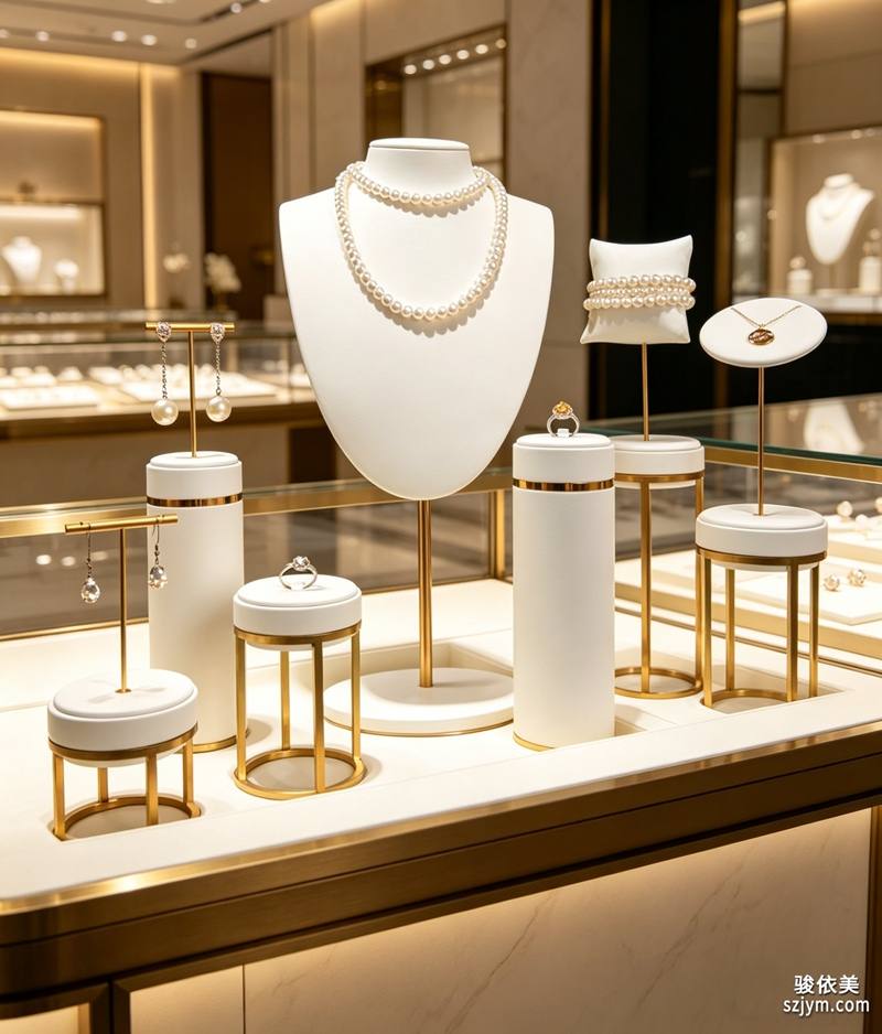白色珠寶展示架套裝SJ31